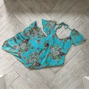 Vintage Majick Turquoise Slip Dress y2k